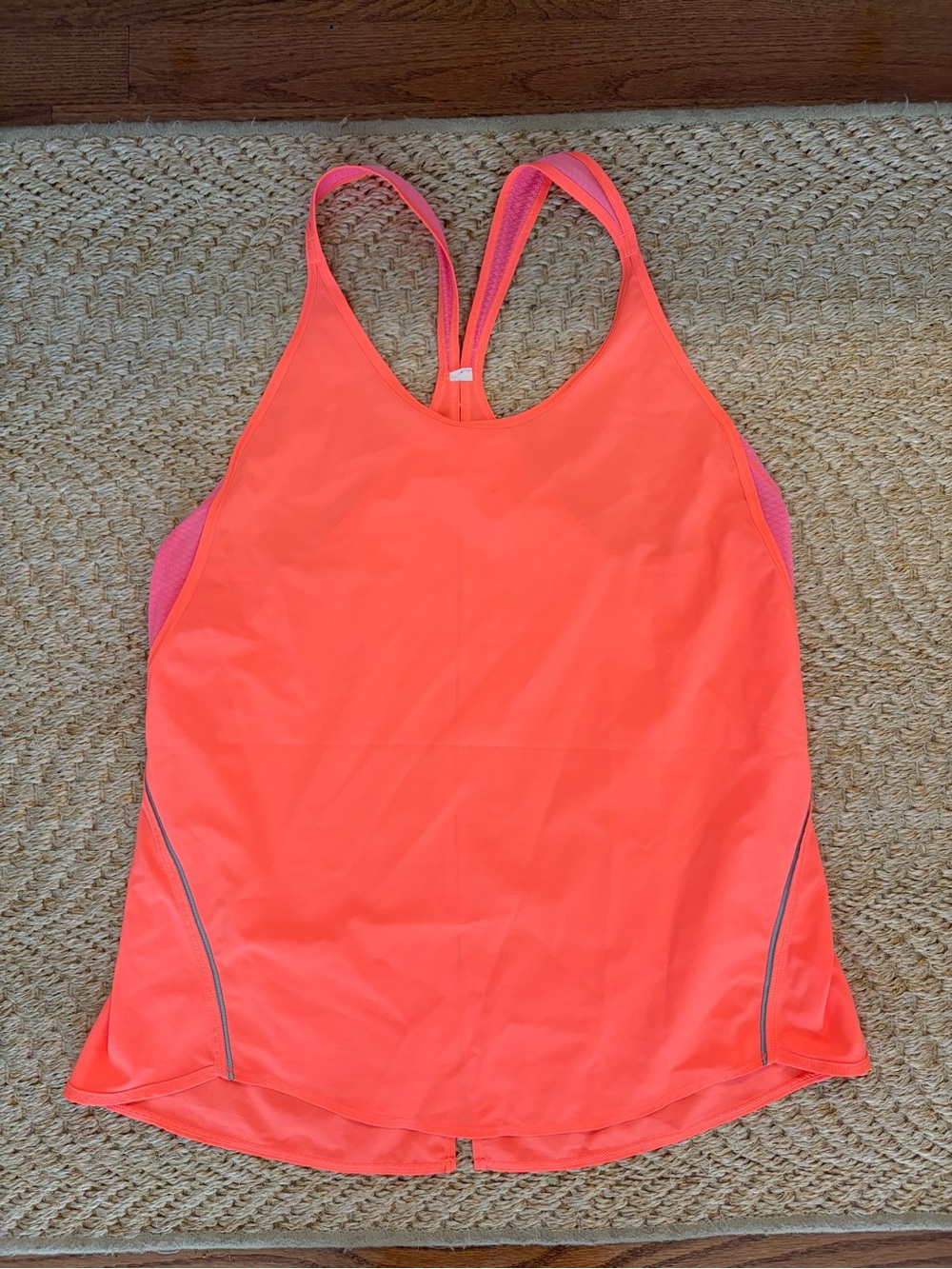 lululemon athletica Neon Coral Racerback Tank